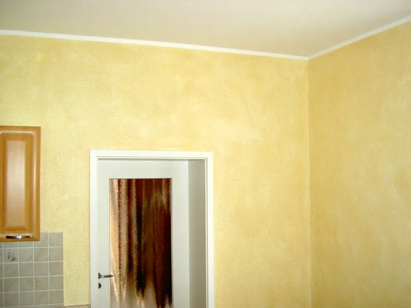 Wischtechnik in Gelb
